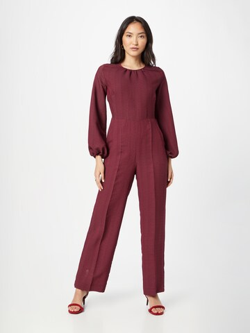 Closet London Jumpsuit in Rood: voorkant