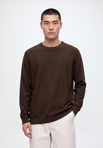 s.Oliver Men Big Sizes Свитер в Коричневый: спереди