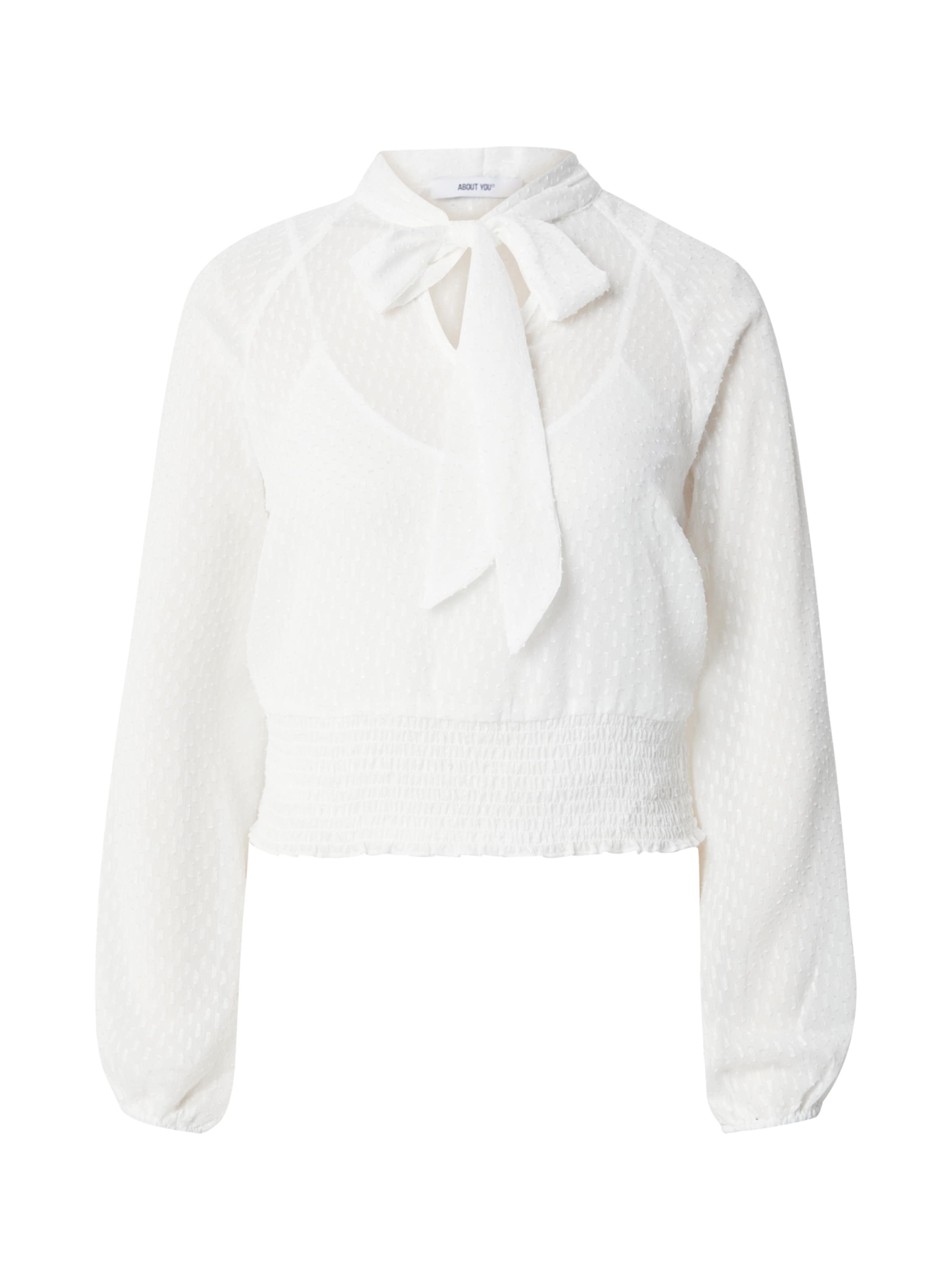 ABOUT YOU Μπλούζα 'Rebecca' σε λευκό: μπροστά