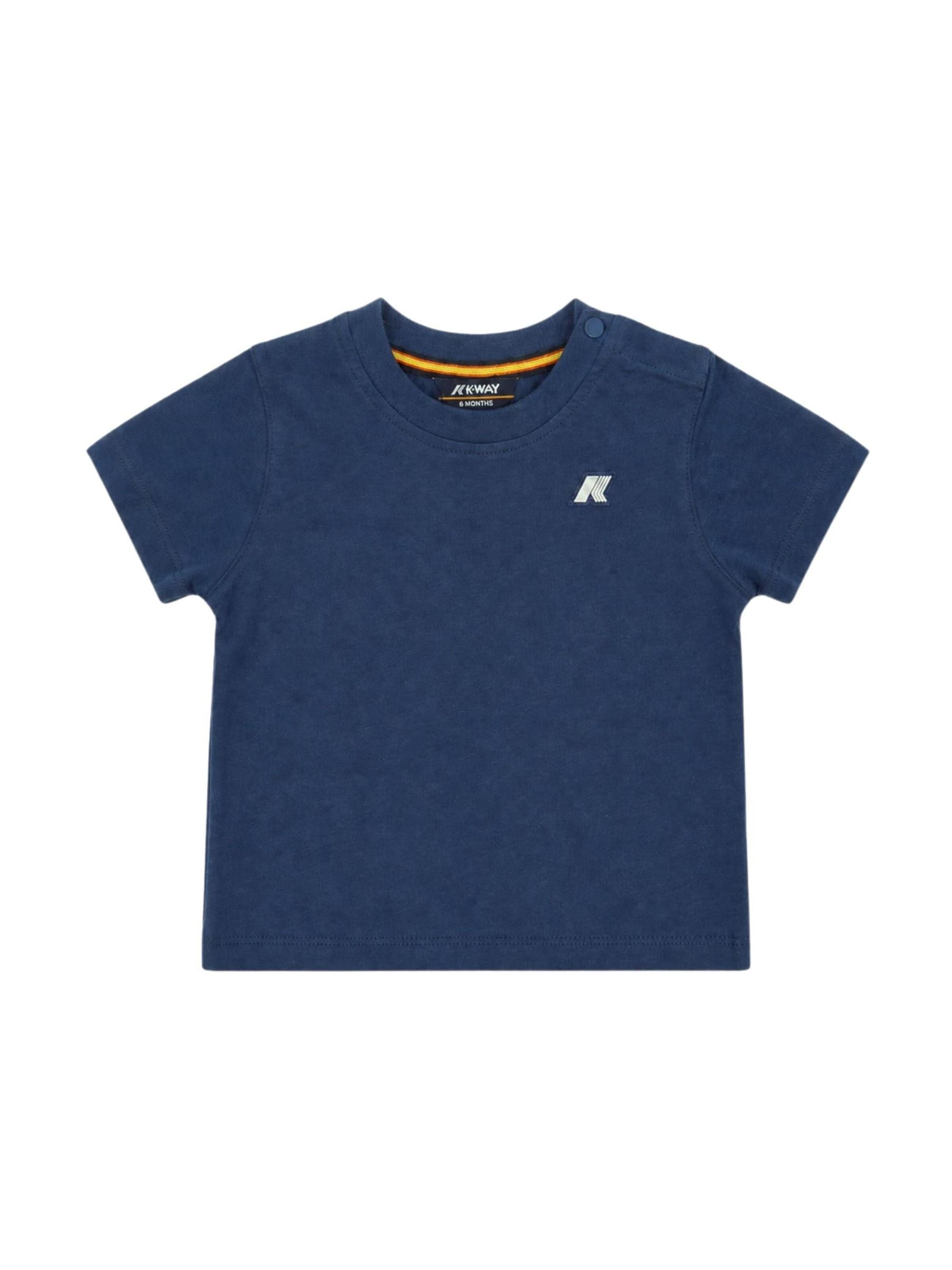 K-Way Shirt 'K-WAY KIDS E. PETE JERSEY T-SHIRT' in Blauw: voorkant
