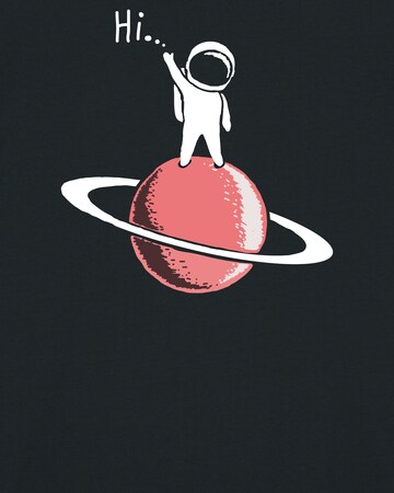 T-Shirt ' Astronaut says Hi ' Watapparel en noir