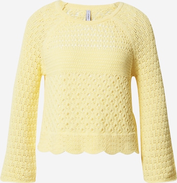 ONLY Sweater 'Kia' in Yellow: front