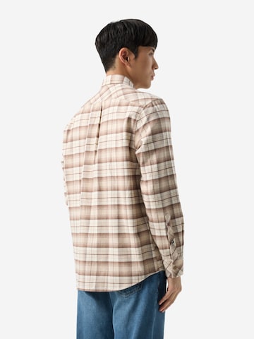 BOGNER Comfort fit Button Up Shirt 'Heiko' in Brown