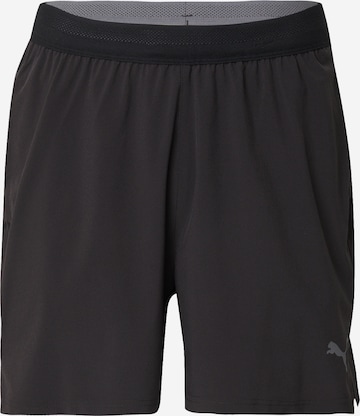 PUMAregular Sportske hlače - crna boja: prednji dio