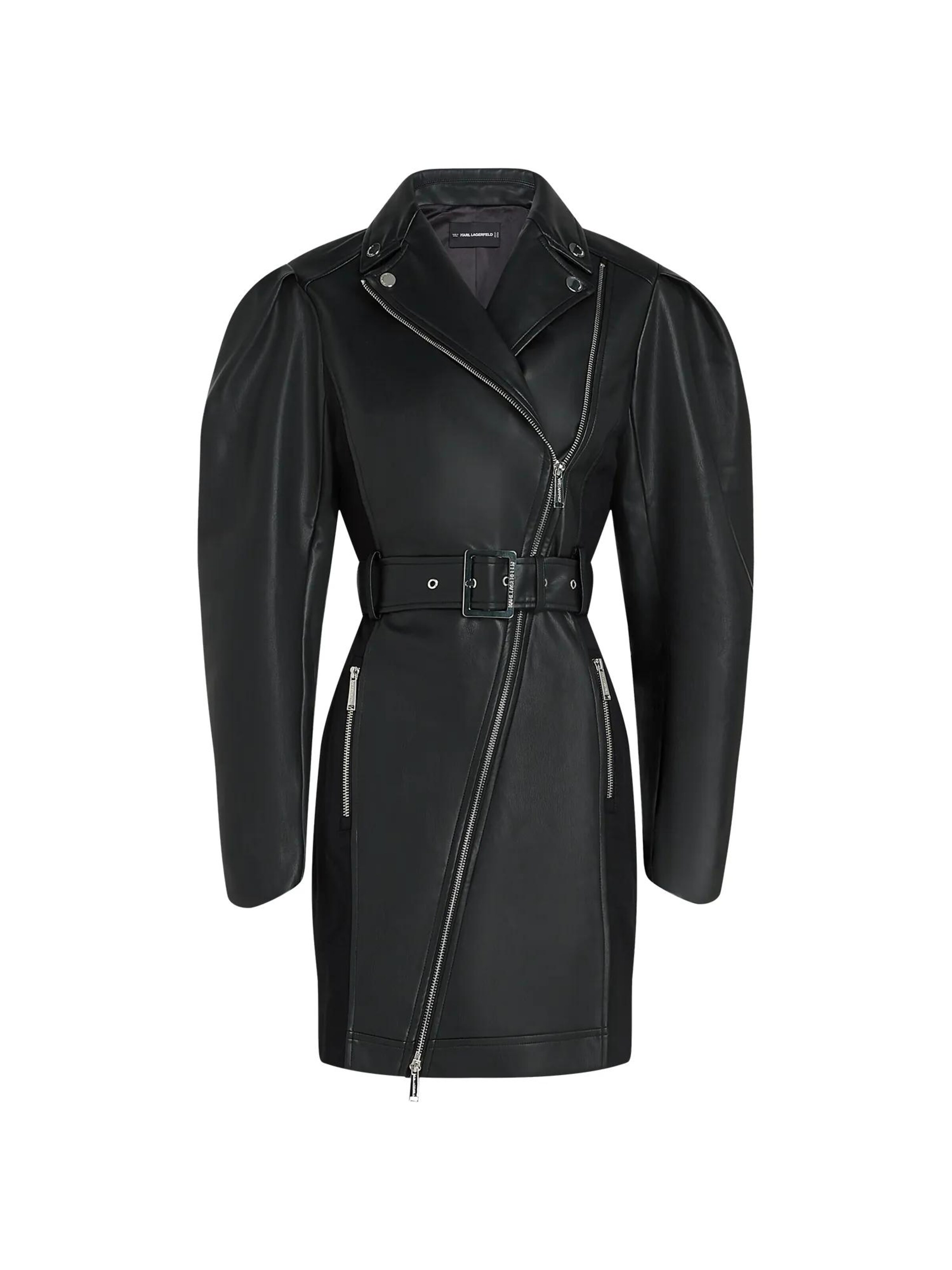 Karl Lagerfeld - Vestidos camiseiros em preto: frente