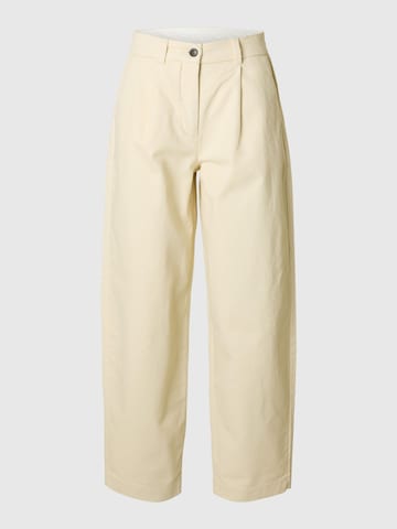 SELECTED Wide leg Pleat-front trousers in Grey