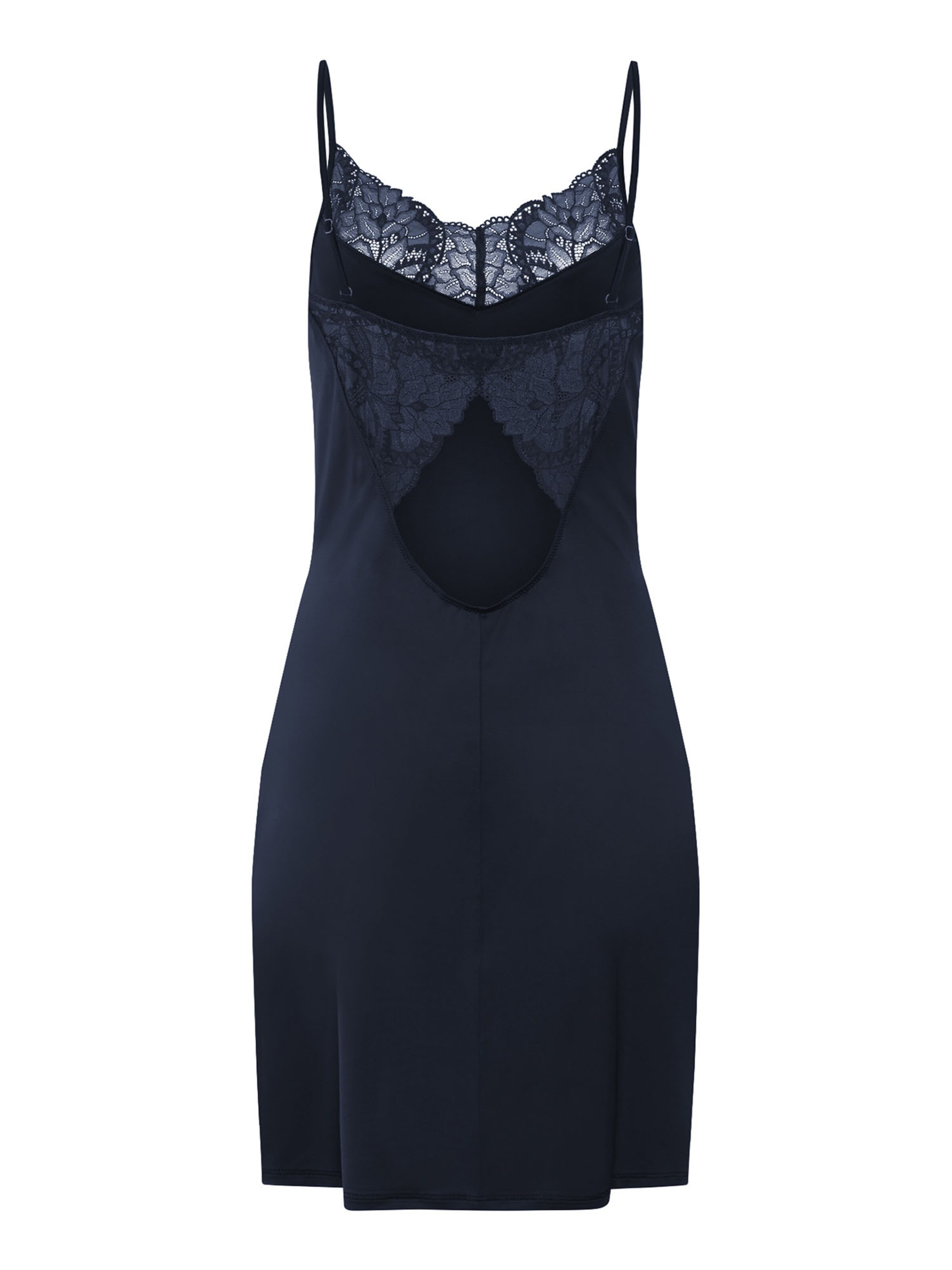 Hanro Negligé ' Azelia ' in Blauw