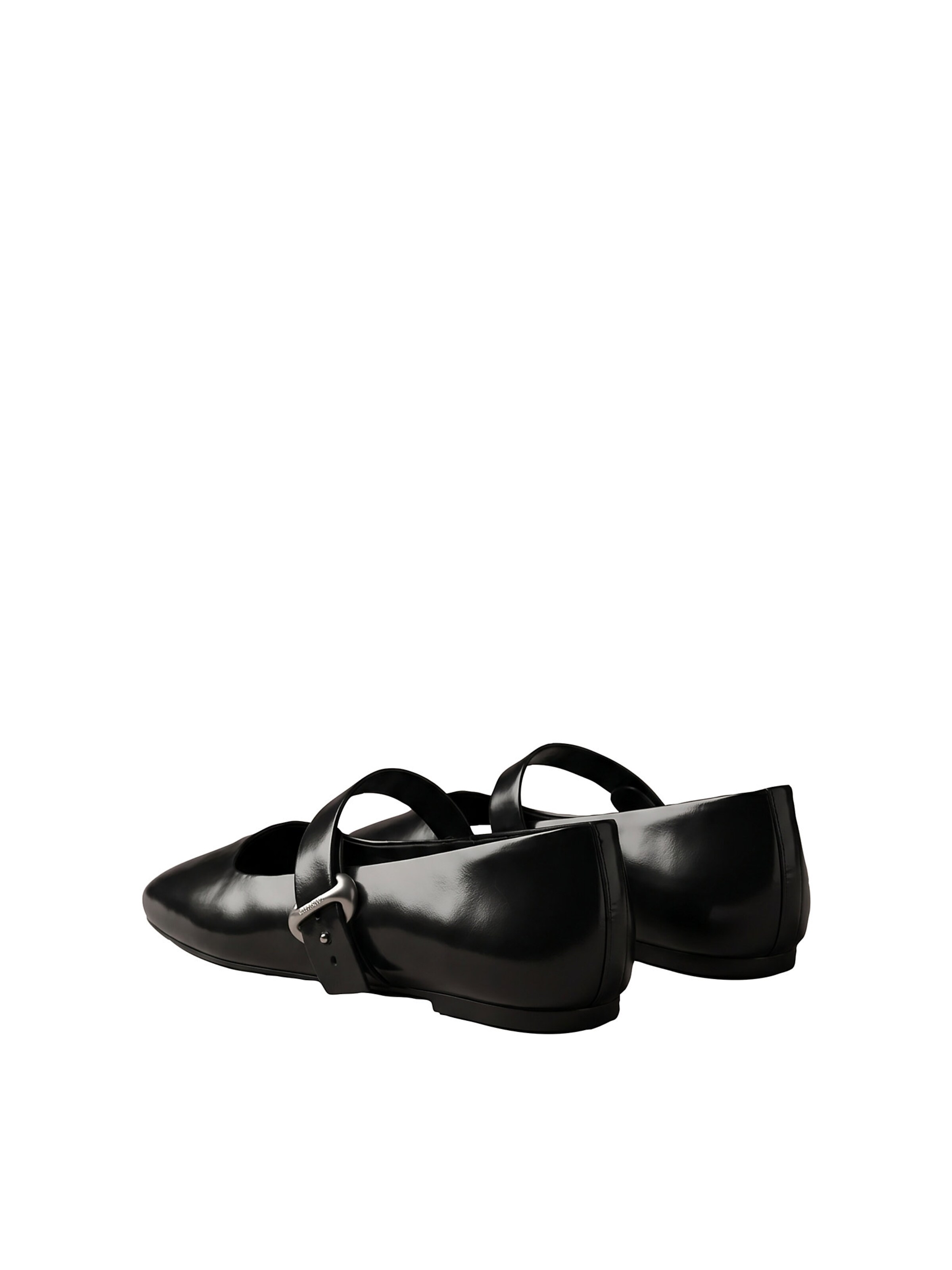 Calvin Klein Regular Ballet Flats with Strap in Black