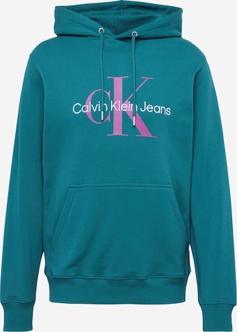 Calvin Klein Jeans Mikina 'Essentials' – modrá: přední strana