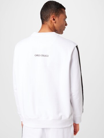 Carlo Colucci Sweatshirt 'D'Adderio' in Weiß