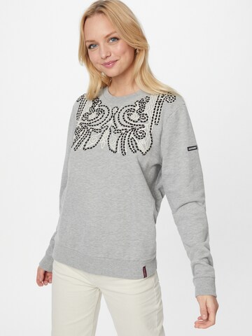 Superdry Sweatshirt 'Bohemian' in Grijs: voorkant