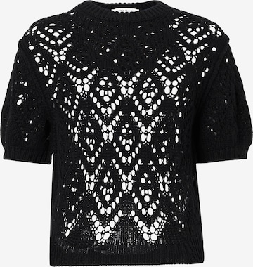 IVY OAK - Pullover 'FELIZ' em preto: frente