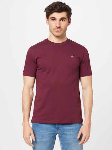 T-Shirt Marc O'Polo en rouge : devant