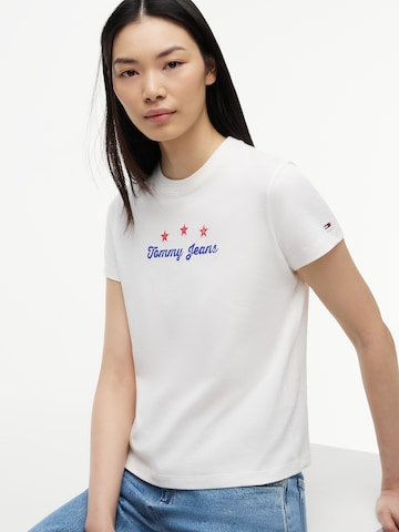 Tommy Jeans Shirts 'NOVELTY STAR' i hvid