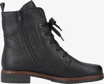 Rieker Lace-Up Ankle Boots in Black