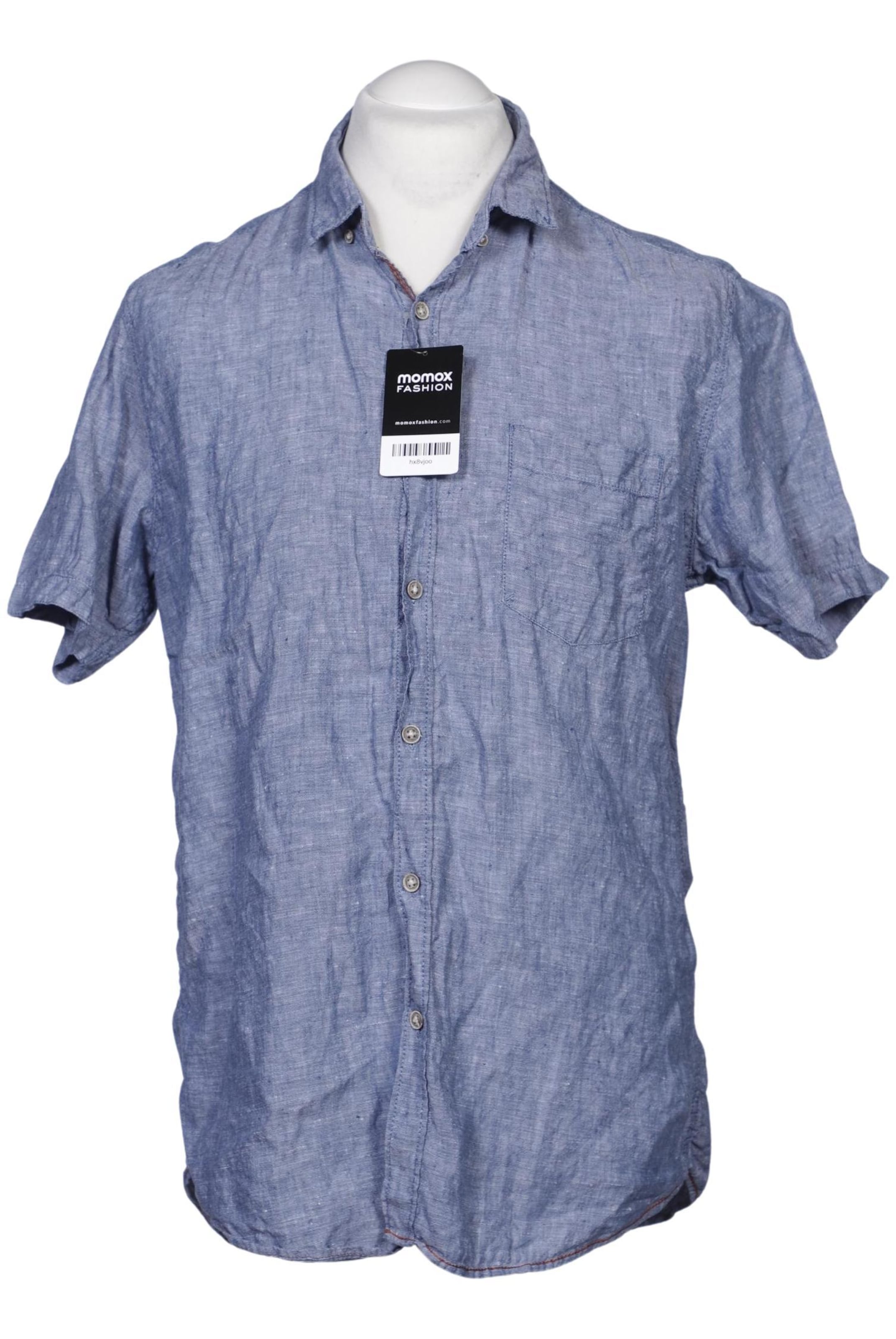 Charles Vögele Button Up Shirt in L in Blue: front