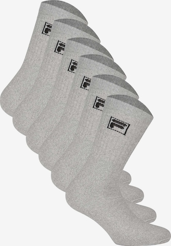 FILA Athletic Socks in Grey: front