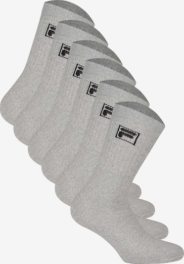 FILA Chaussettes de sport en gris / noir, Vue avec produit
