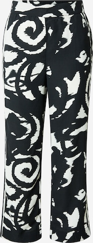 Wide leg Pantaloni de la ONLY Carmakoma pe negru: față