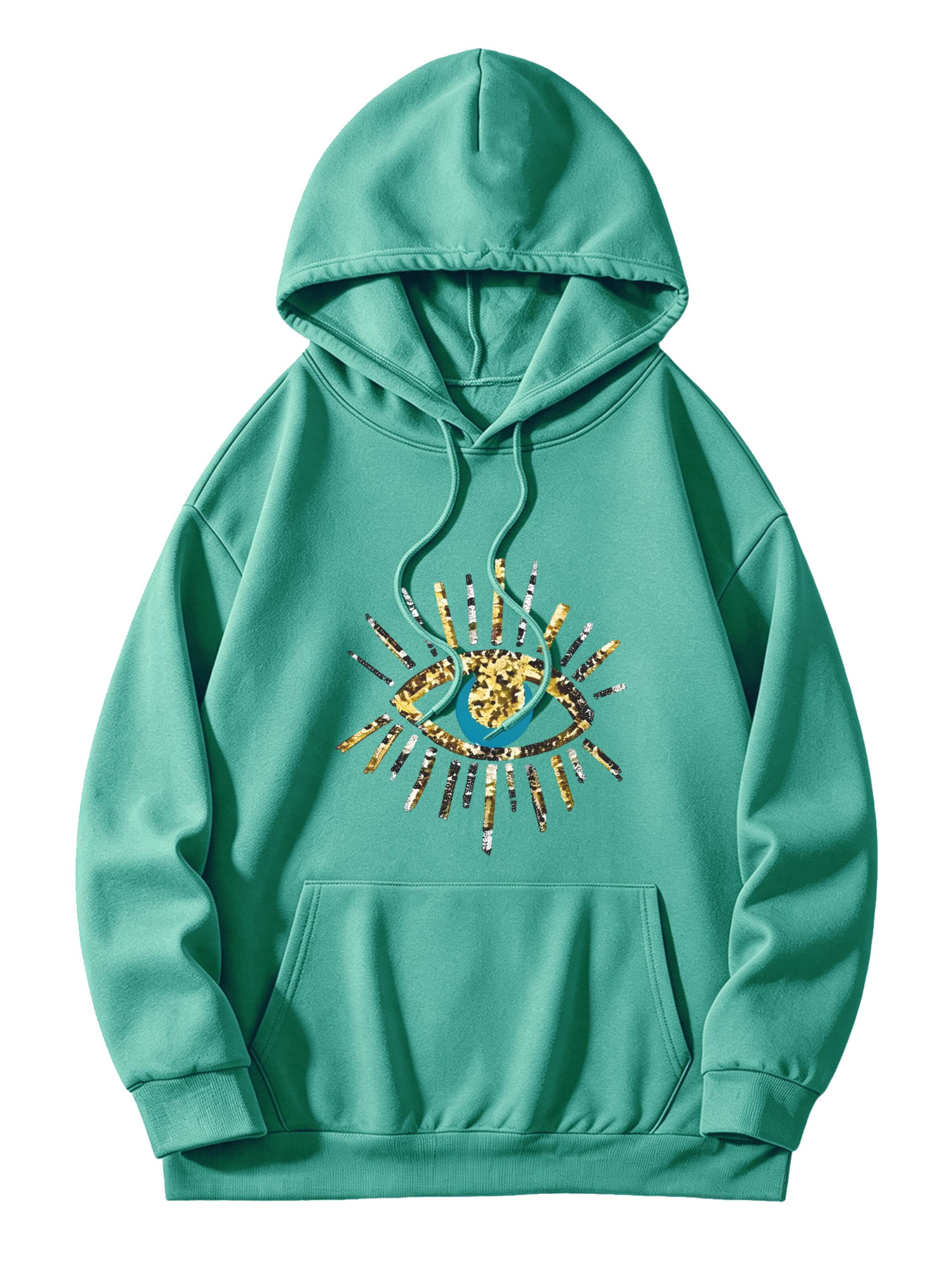 GORHEY Sweatshirt in Groen: voorkant