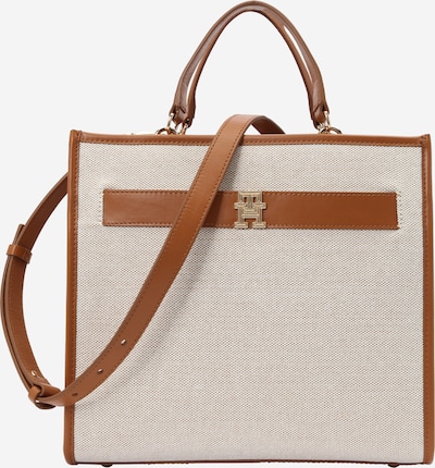 Borsa a mano TOMMY HILFIGER di colore crema / cognac / oro, Visualizzazione prodotti