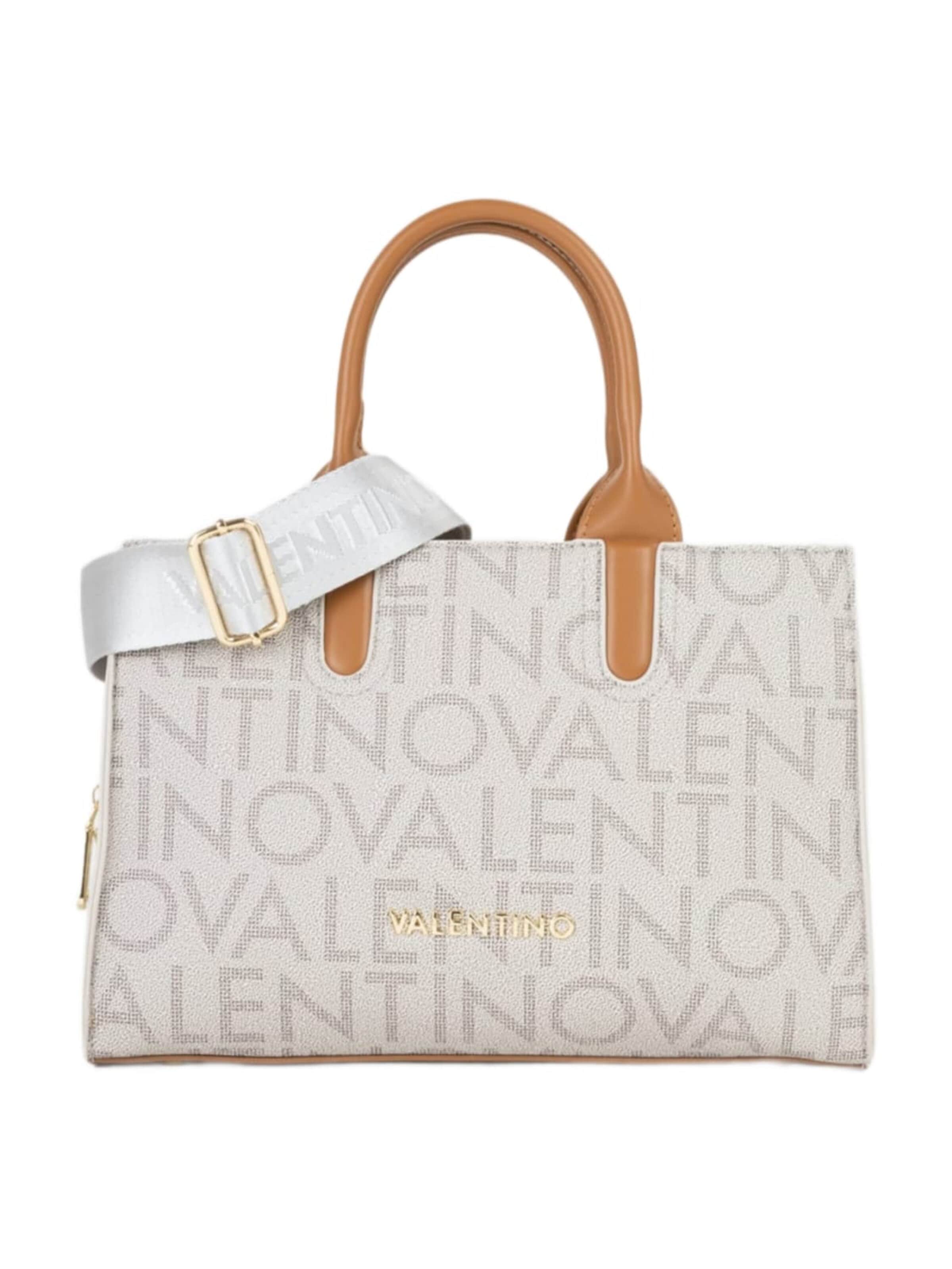 VALENTINO - Bolso de mano en beige: frente