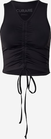 Sport top de la CURARE Yogawear pe negru: față