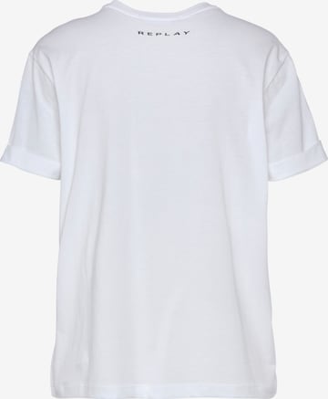 REPLAY Shirt in Weiß