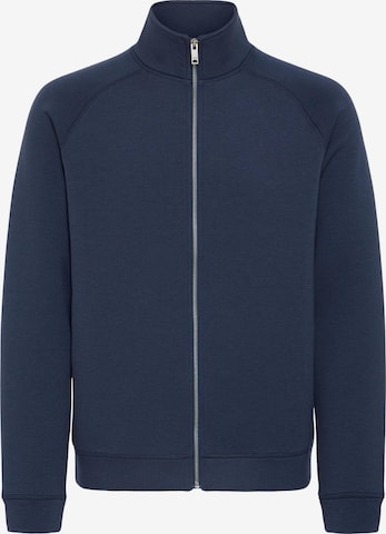 Casual Friday - Casaco em moletão ' CFSIGURD 0096 zipthrough sweatshirt ' em azul: frente