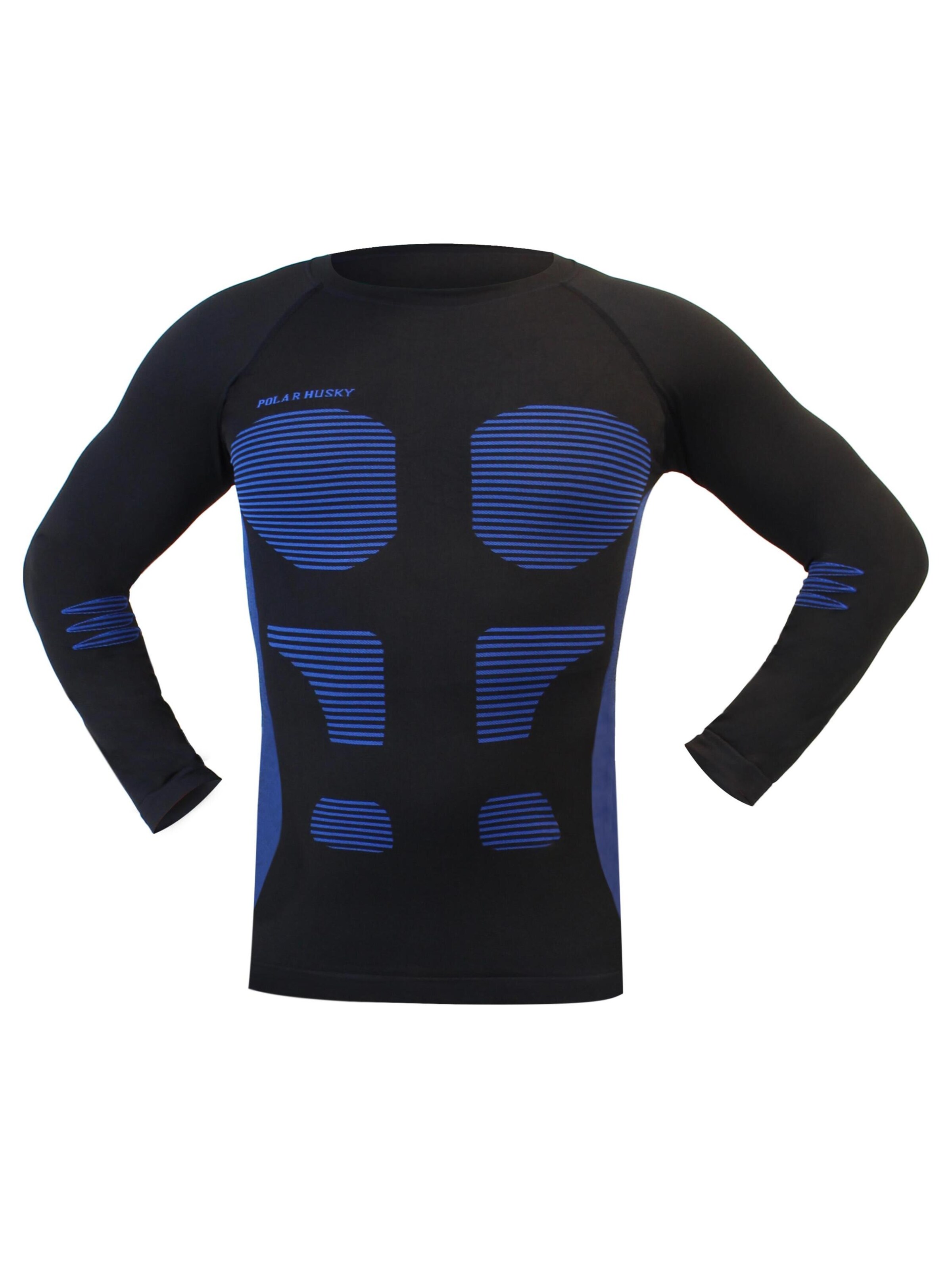 Polar Husky Base Layer in Blau: Vorderseite