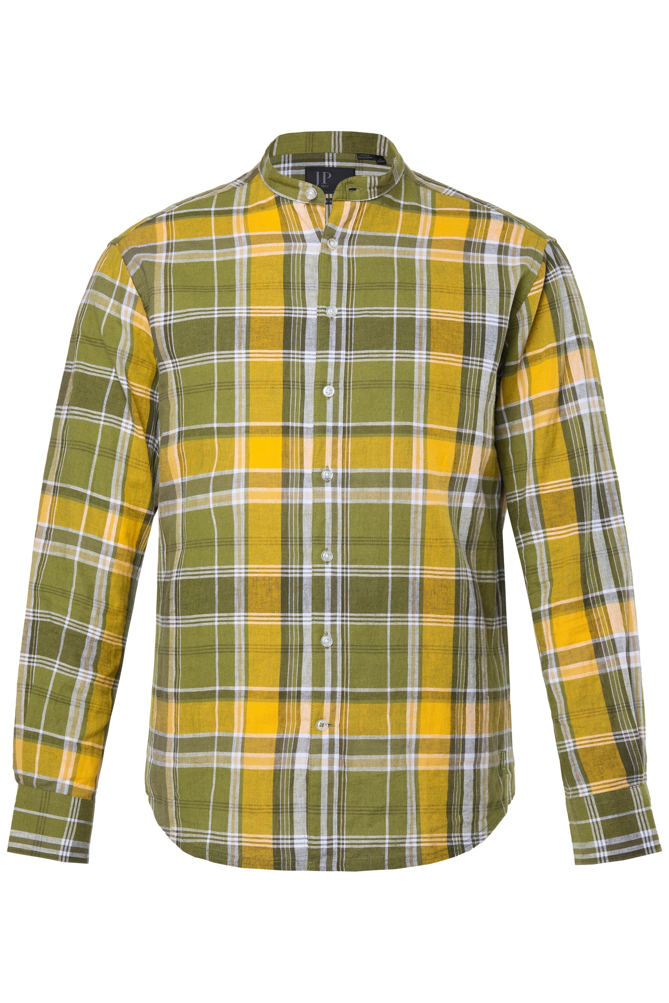 JP1880 Regular fit Overhemd in Groen: voorkant