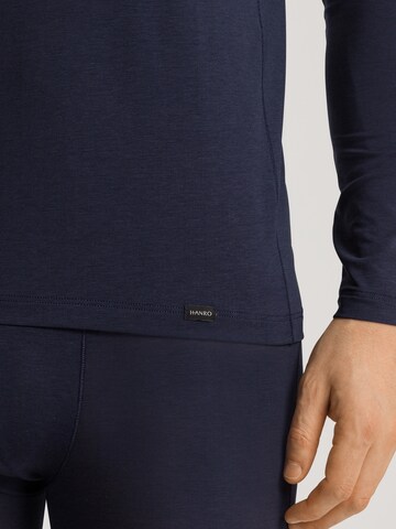 Hanro V-Shirt ' Natural Function ' in Blau