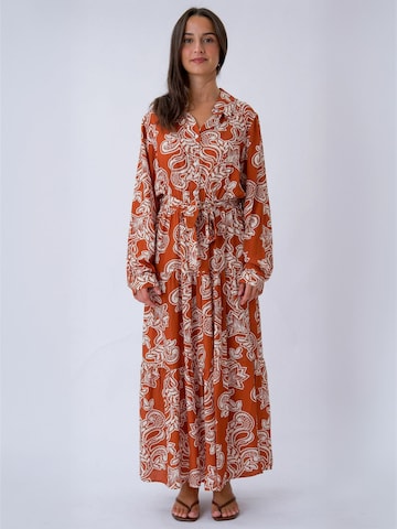 Robe ' Lola ' TEESHOPPEN en orange : devant