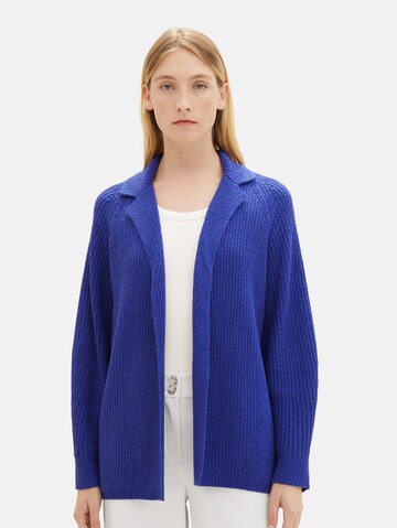 TOM TAILOR Knit Cardigan in Blue: front