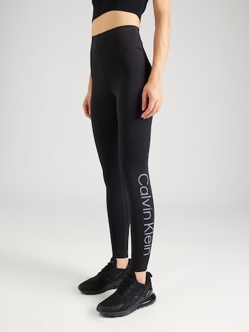 Calvin Klein Sport Skinny Sportsbukser i sort: forside