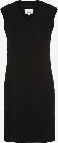 TATUUM Плетена рокля 'EWA' в черно: отпред