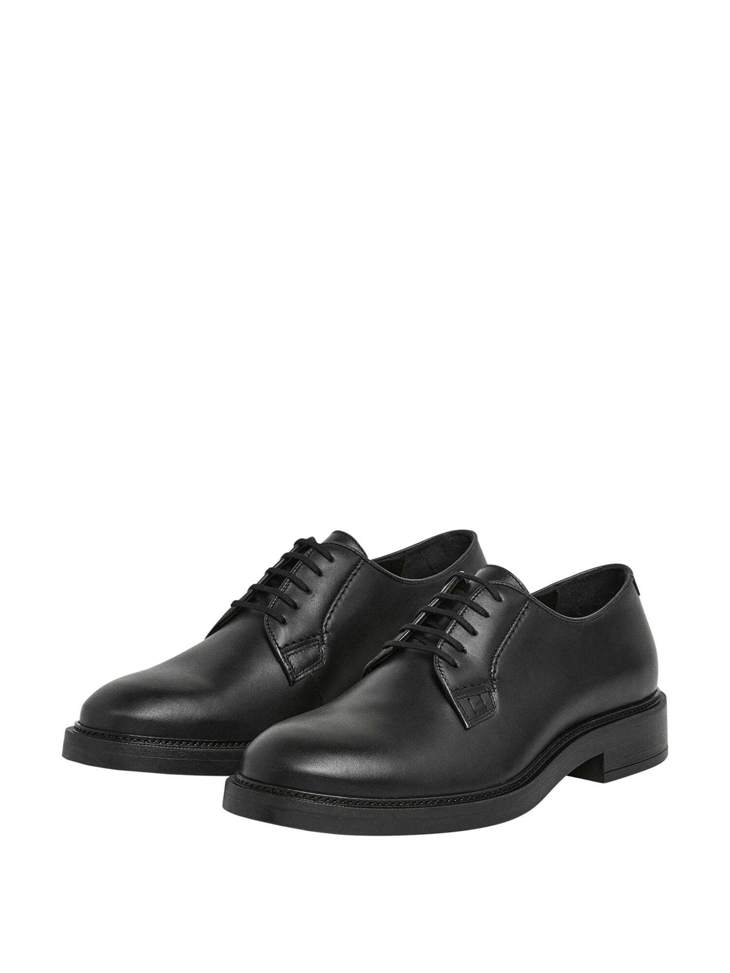 Hackett London Schnürschuh 'Egmont Accent' in Schwarz