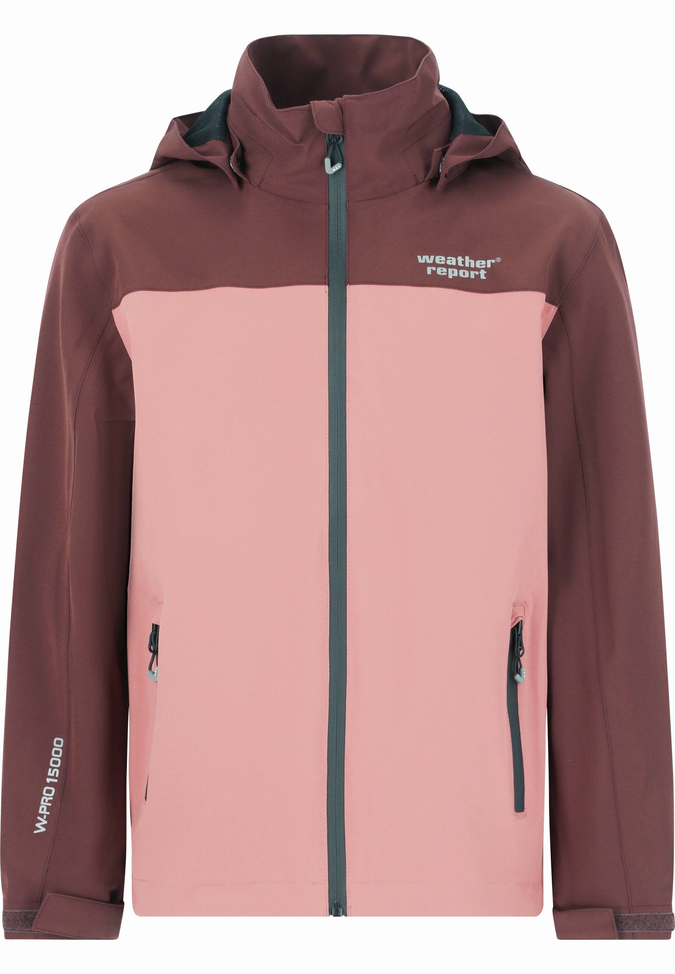 Weather Report Functionele jas &#x27;Borise Jr.&#x27; in Rood: voorkant