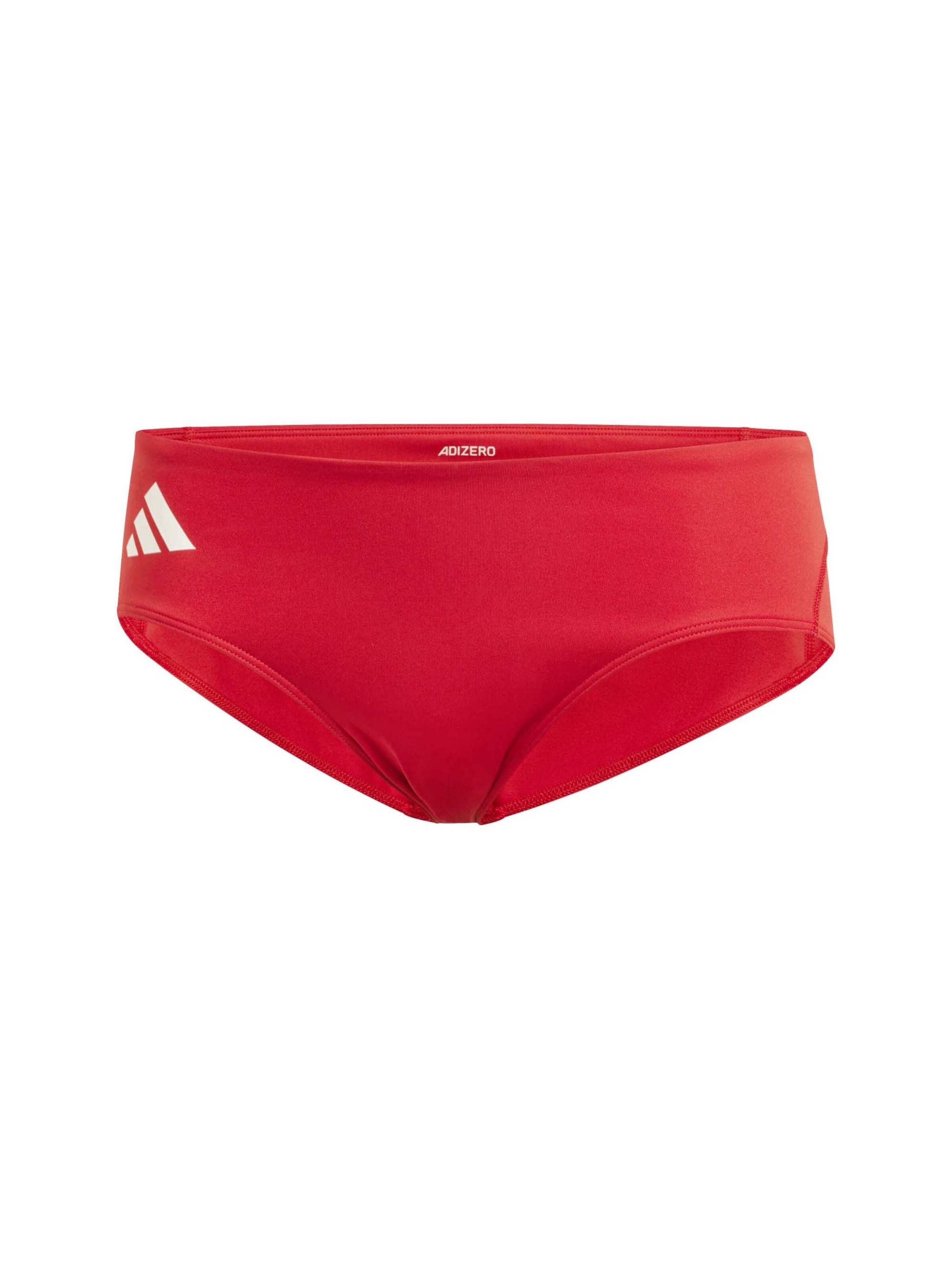 Skinny Pantalon de sport 'ADIZERO E BRIEF' ADIDAS SPORTSWEAR en rouge : devant