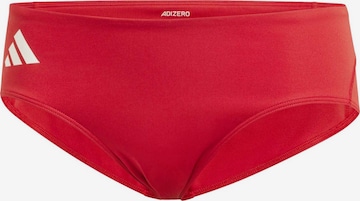 ADIDAS SPORTSWEAR Skinny Sports trousers 'ADIZERO E BRIEF' in Red: front