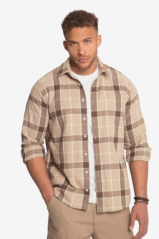 STHUGE Regular fit Overhemd in Beige: voorkant
