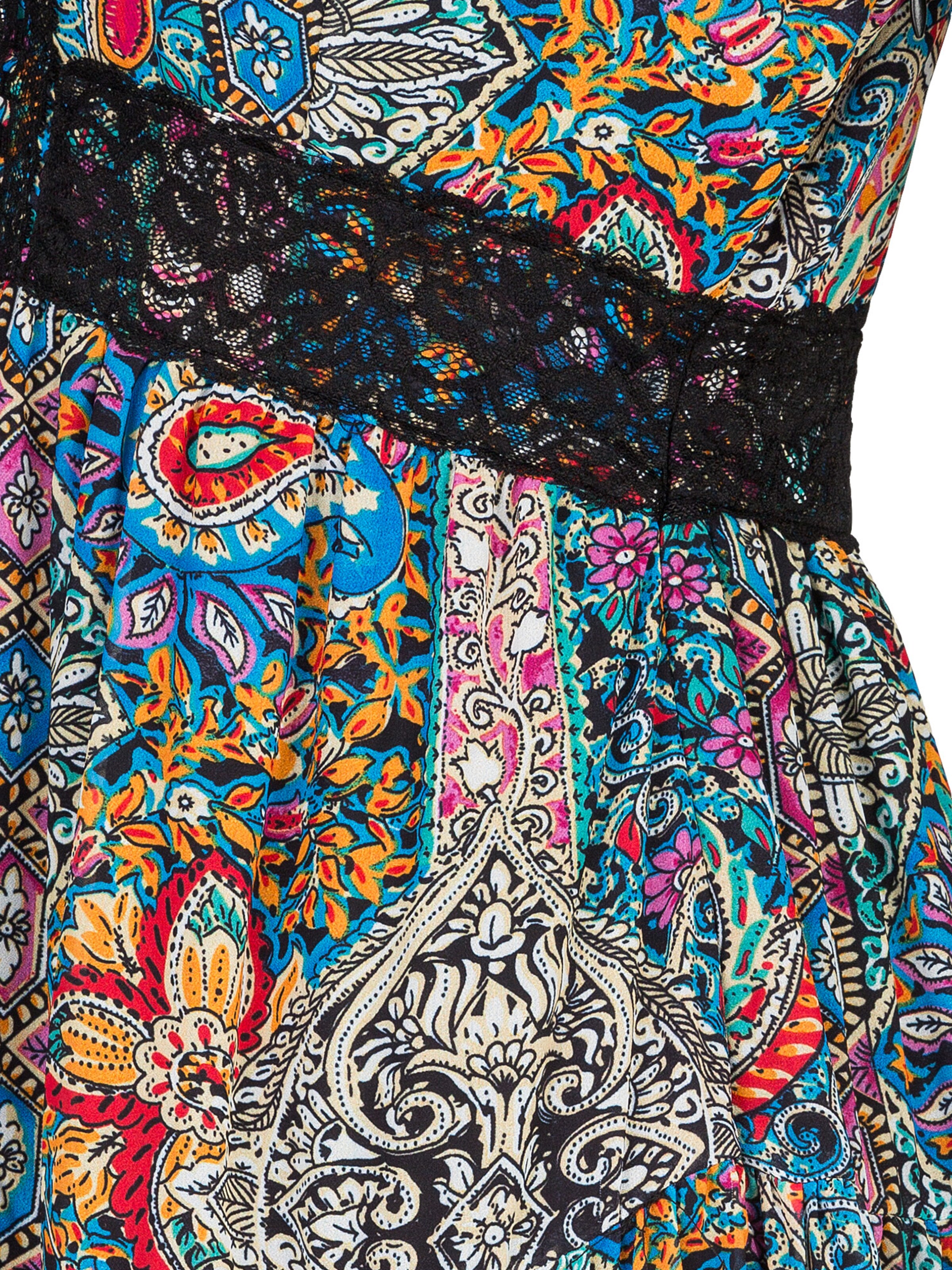 Robe d’été 'Yasmina' Dine'n'Dance en mélange de couleurs