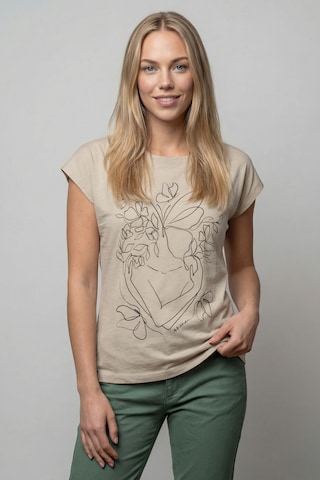 T-shirt 'SigridAK P' alife & kickin en beige : devant