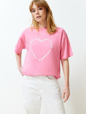 Trendyol T-Shirt in Pink: Vorderseite