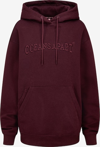 OCEANSAPART - Sweatshirt 'Charly' em castanho: frente