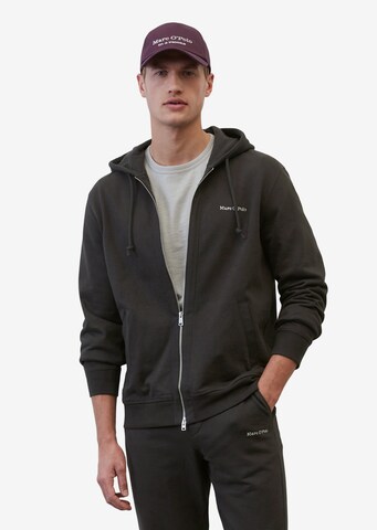 Marc O'Polo Sweatjacke in Schwarz: predná strana