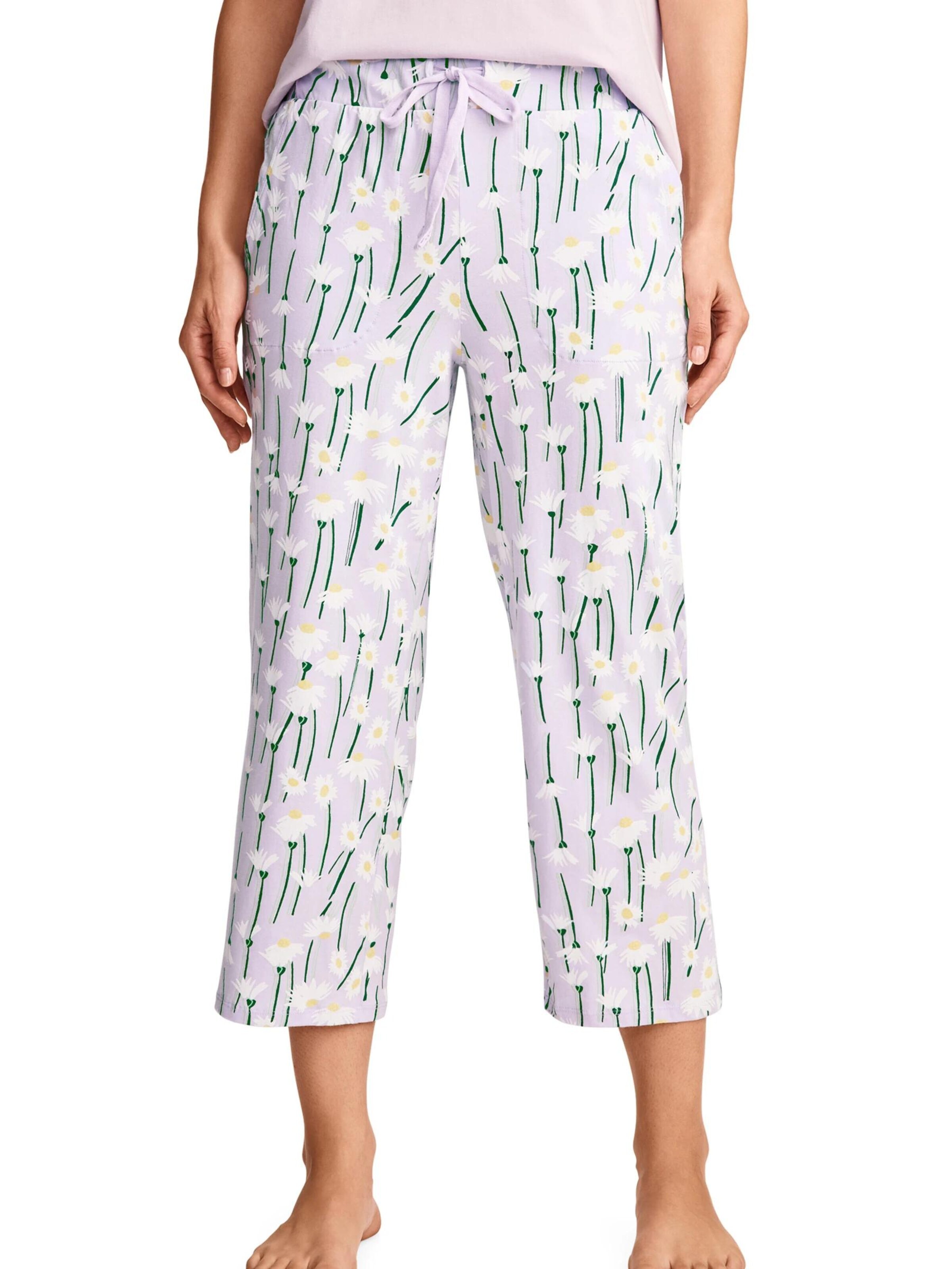 JOCKEY Pajama Pants 'Cotton Stretch Capri' in Purple: front