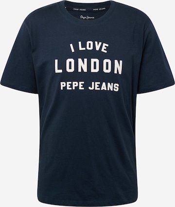 Pepe Jeans - Camisa em azul: frente