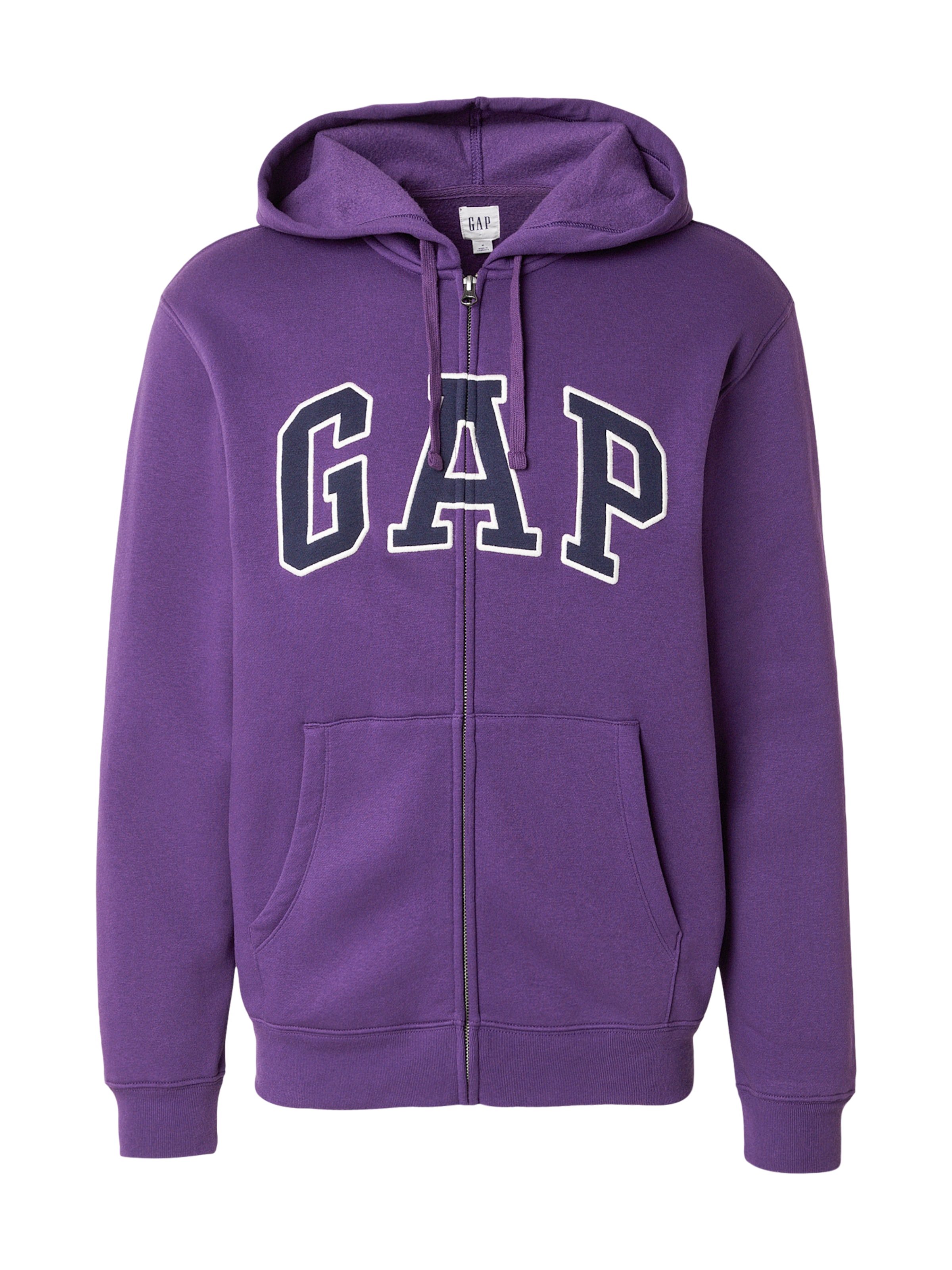 GAP Sweat jacket 'HERITAGE' in Purple: front