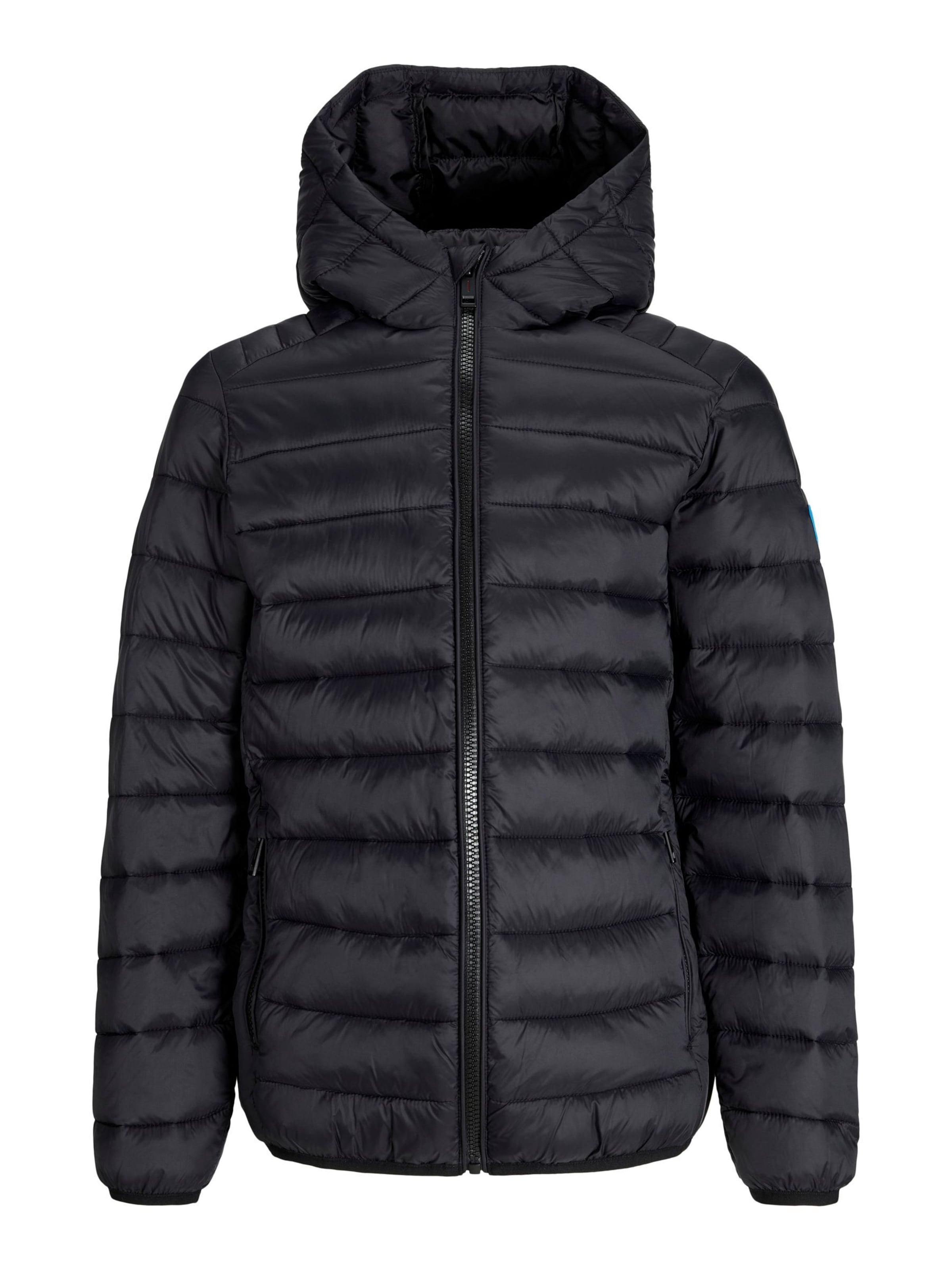 Veste d’hiver Jack & Jones Junior en noir : devant